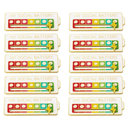 2025 Social Battery Status Brooch